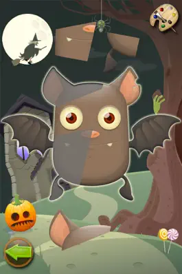 Game screenshot Хэллоуин - головоломки и цвет для детей apk