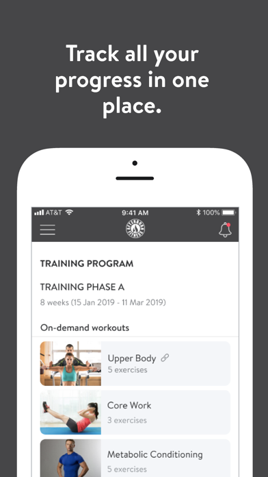 Afterburn Fitness App Screenshot