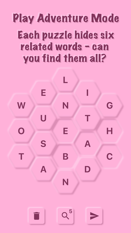 #2. Hex Words: Word Search (iOS) 来自: Grounded Games