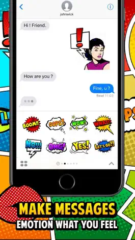 Game screenshot Pop Art Chat Stickers for iMessage apk