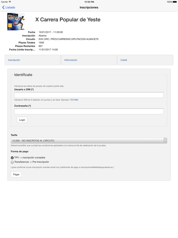 Screenshot #6 pour Inscripciones Web