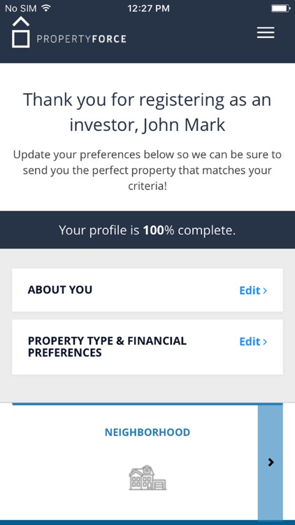 PROPERTYFORCE Investor App