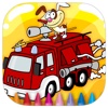 Best Coloring For Kids Patrol Fire Truck Version