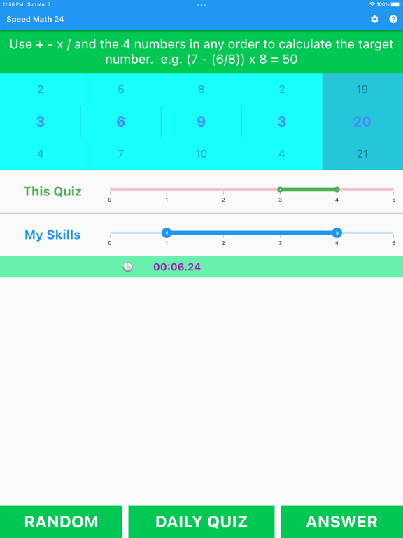 Screenshot #5 pour Speed Math 24