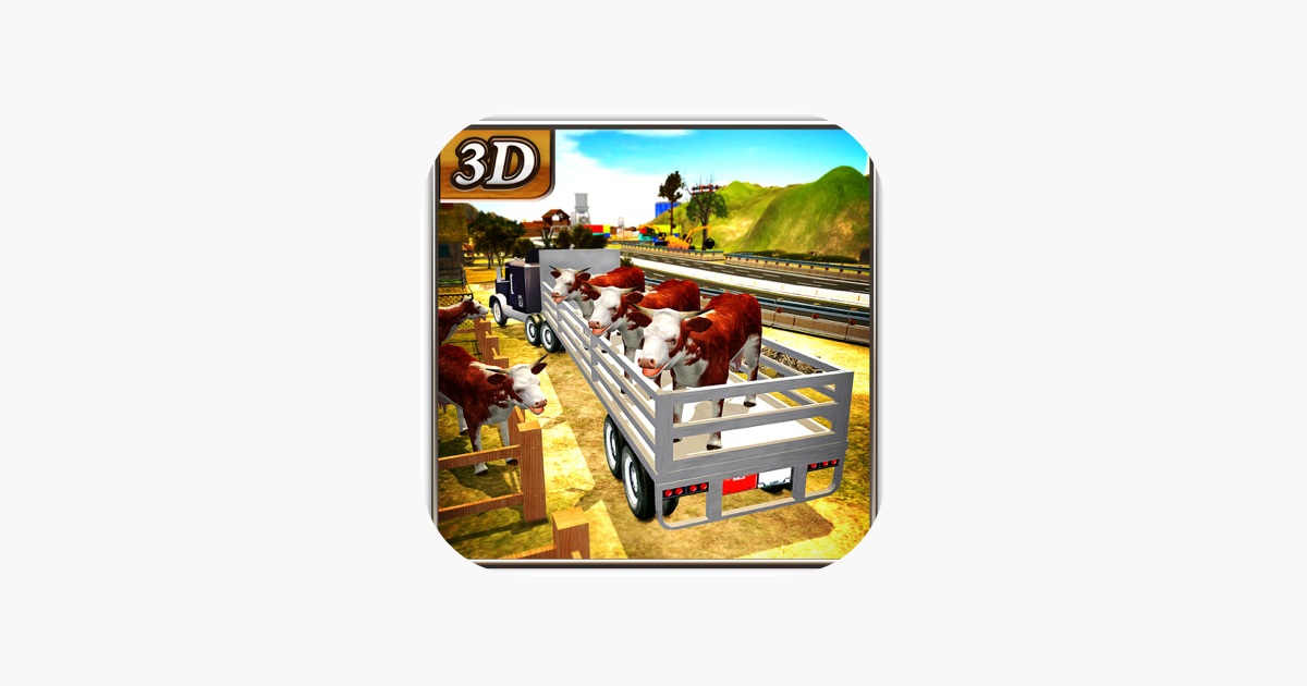 ‎ladang haiwan pengangkut trak & lembu penghantaran di App 