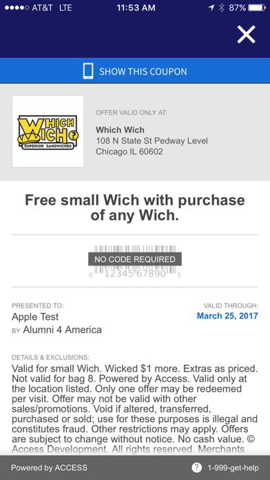 App screenshot