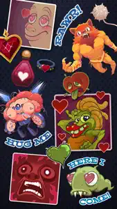 Crazy Valentines Day Stickers from Solitairica screenshot #2 for iPhone