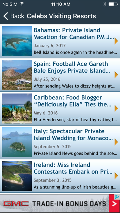 Screenshot #2 pour Private Island News