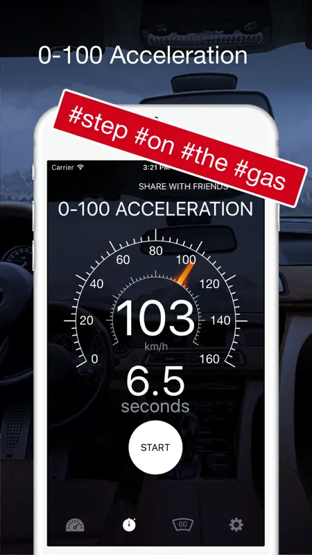 Speedometer GPS: HUD, Car Speed Tracker, Mph Meter screenshot 2 of 5