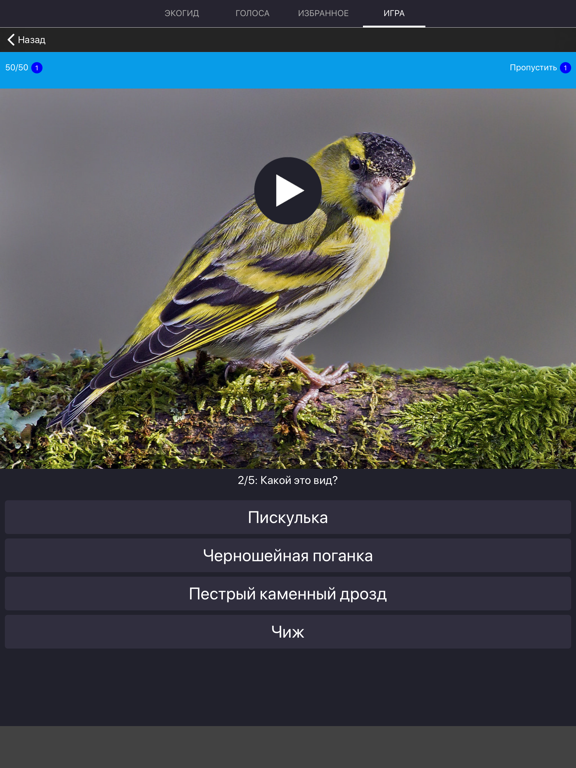 Экогид - Голоса птиц iPad screenshot 5 - Reference app