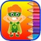 Enjoy coloring in different superhero pictures in with 34 different bright colors