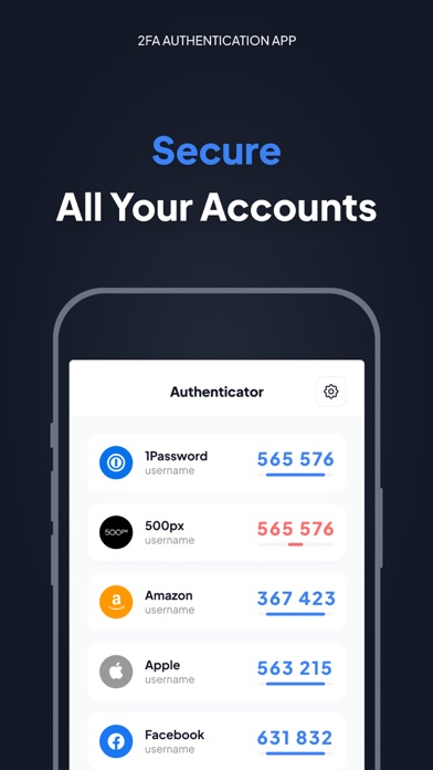 Authenticator App - Fast 2FA Screenshot