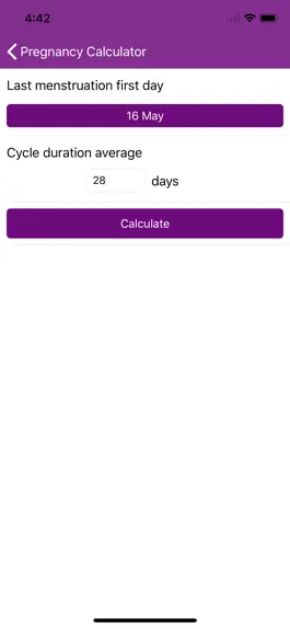 Game screenshot Pregnancy Calculator & Diary apk