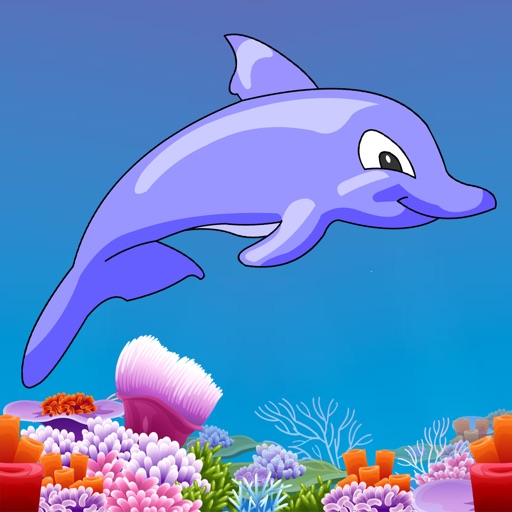 Dolphin YikYak - Swim in the sea collect stars Icon