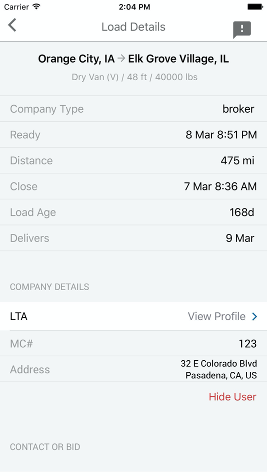 #6. ComFreight: Load Matching App (iOS) 由: ComFreight