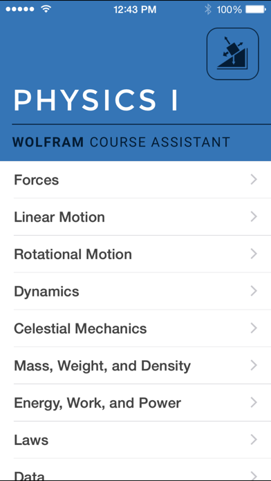 Screenshot #1 pour Wolfram Physics I Course Assistant