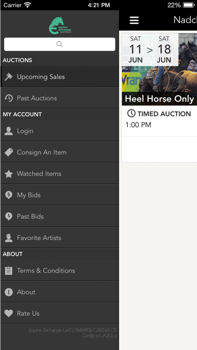Equine Exchange Auctions Screenshot