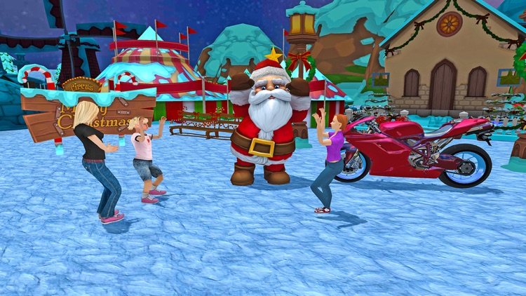 Crazy Santa Moto Gift Delivery Simulator