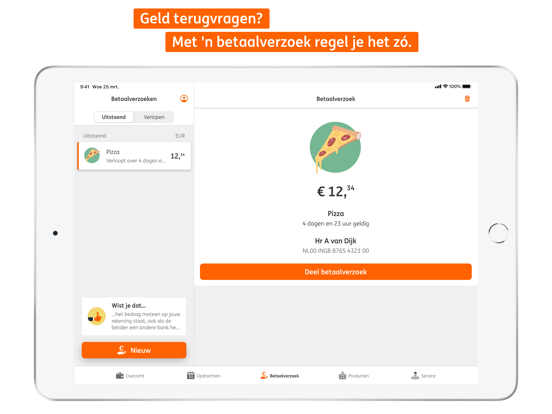 ING Bankieren iPad app afbeelding 4