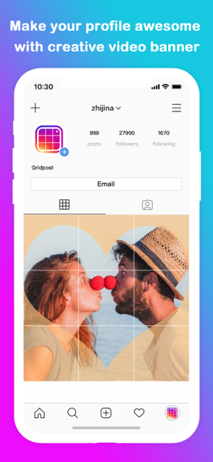 ‎Grid Post Pic Collage Maker Screenshot