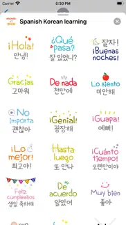spanish korean learning iphone screenshot 3