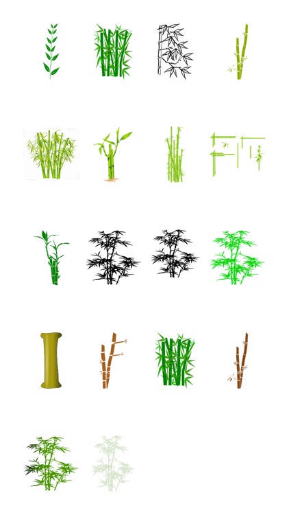 Bamboo Plant Sticker Pack