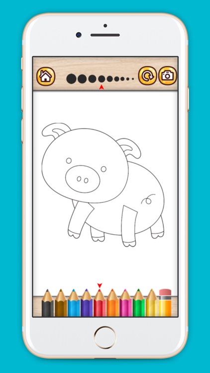 Farm Animals coloring book for kids 2 screenshot-3