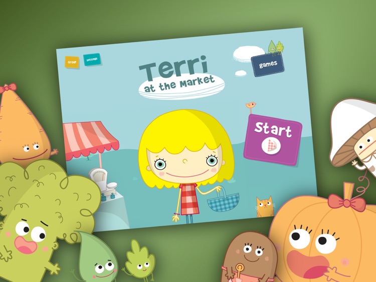 Terri at the Market - Interactive book for Kids