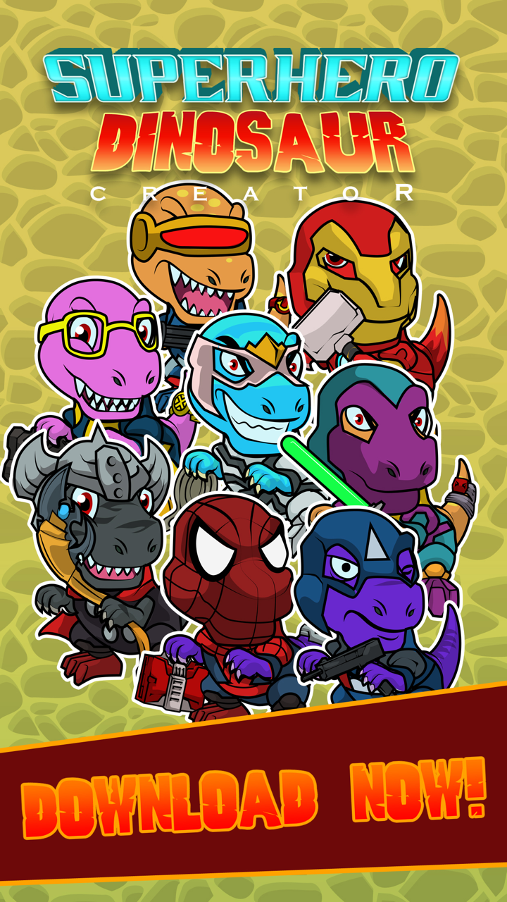 Amazing Comic SuperHero Dino T-Rex Creator screenshot 4