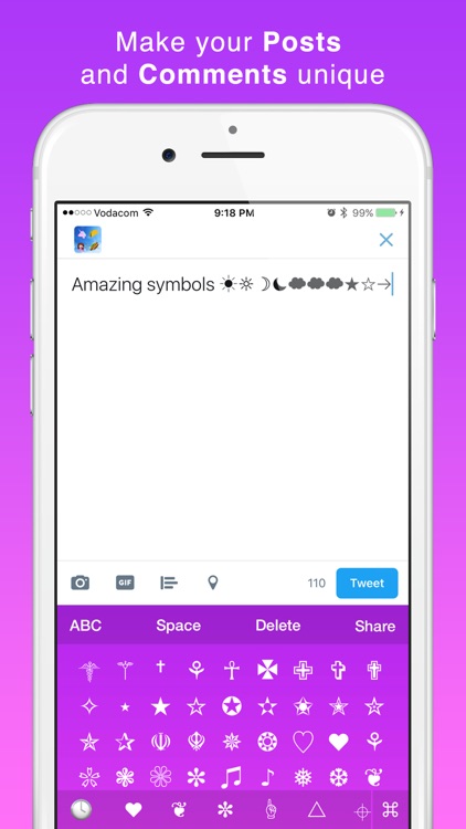 New Symbols Keyboard with Infinity Themes