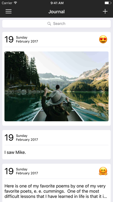 Personal Journal - Diary, images, notes Screenshot