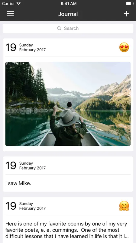 Personal Journal - Diary, images, notes screenshot 4 of 5