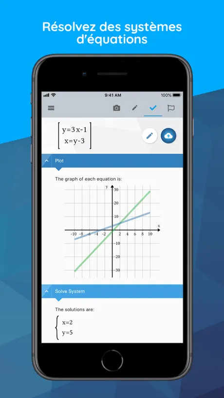 Calculatrice Maple: Solveur