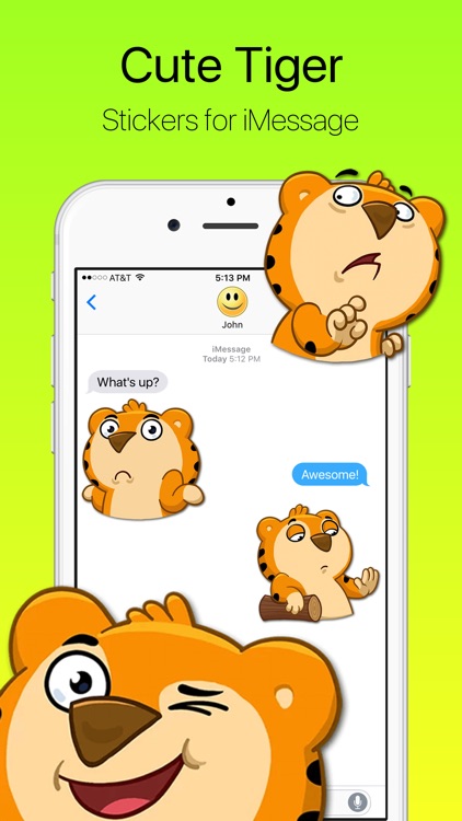 Little Cute Tiger Stickers