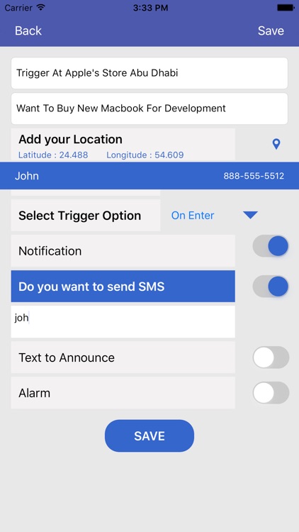 Geo Trigger-Reminder