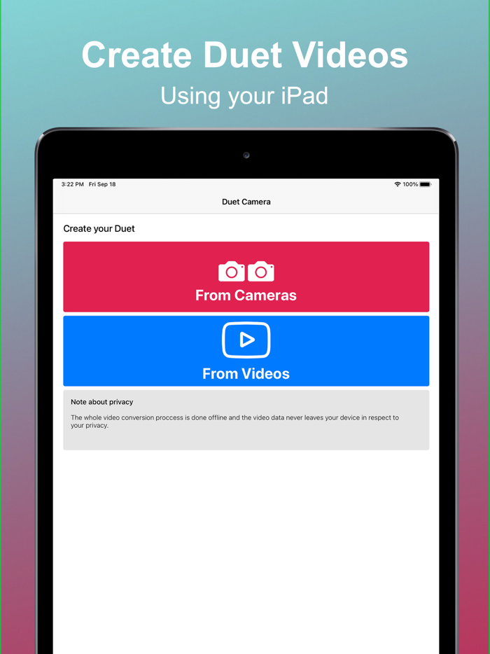 Duet Camera - Dual Recording