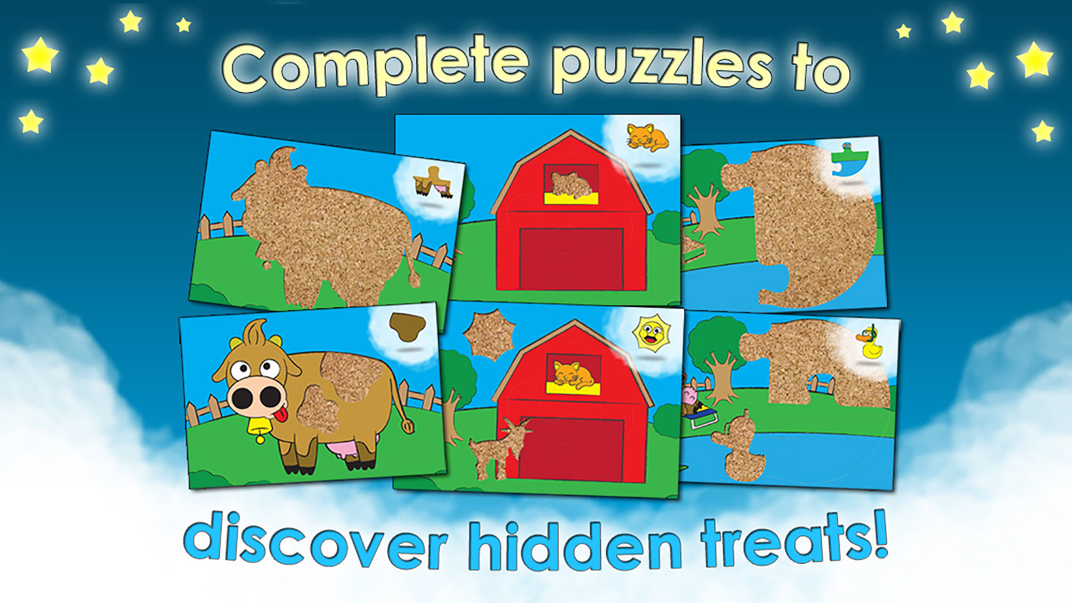 Farm Games Animal Puzzles for Kids, Toddlers Free