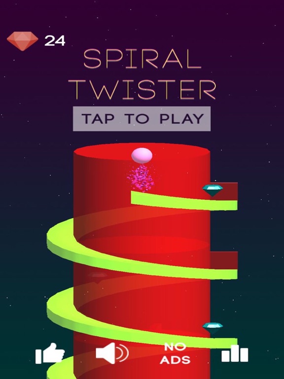 Screenshot #4 pour Super Spiral Tower - Rolling Swirly castle