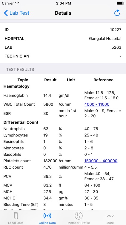 Mobile Health Record