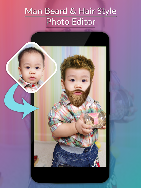 Screenshot #5 pour Man Beard & Hairstyle Photo Editor