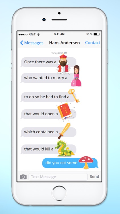 Once Upon a Time Fairy Tale Icon Sticker Pack