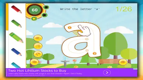 ABC Alphabet for children with writing