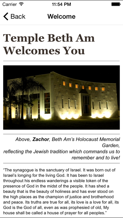 Temple Beth Am Miami TBAM.org Screenshot