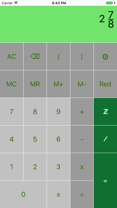 Screenshot #1 pour FraCa (fraction calculator)
