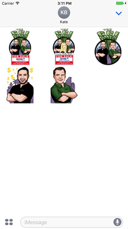 The GCI GUYS Messaging Sticker Pack