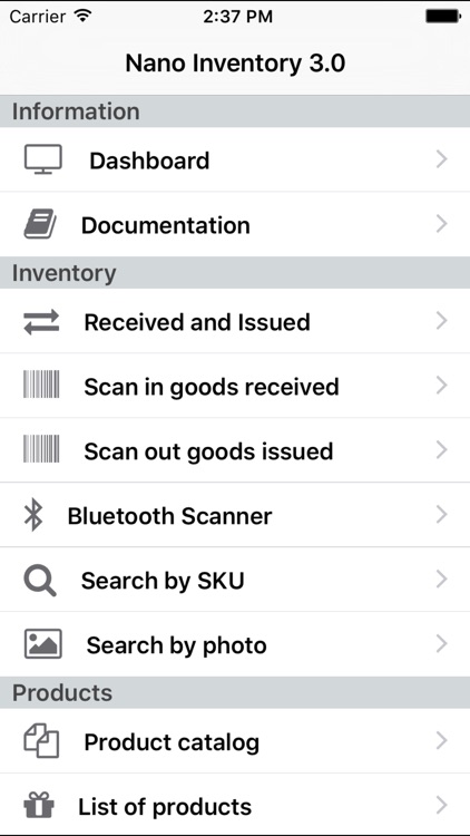Nano Inventory - Warehouse and sales manager