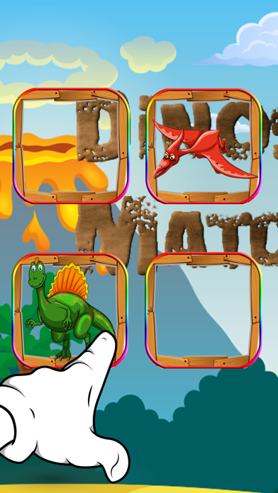 How to cancel & delete Dinosaur Animals Matching Puzzles for Pre-K Match from iphone & ipad 1