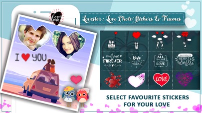 How to cancel & delete Lovester: Premium Love Photo Frames & Stickers from iphone & ipad 1