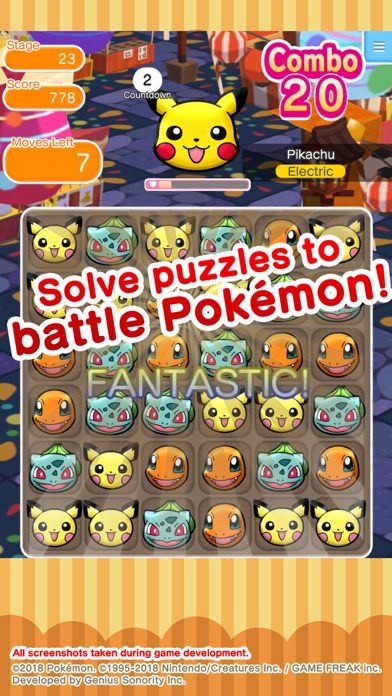 Pokémon Shuffle Mobile Screenshot