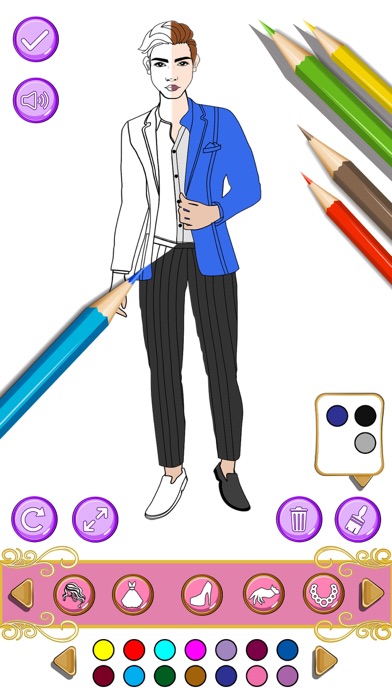 Glitter Dress Drawing Games Screenshot